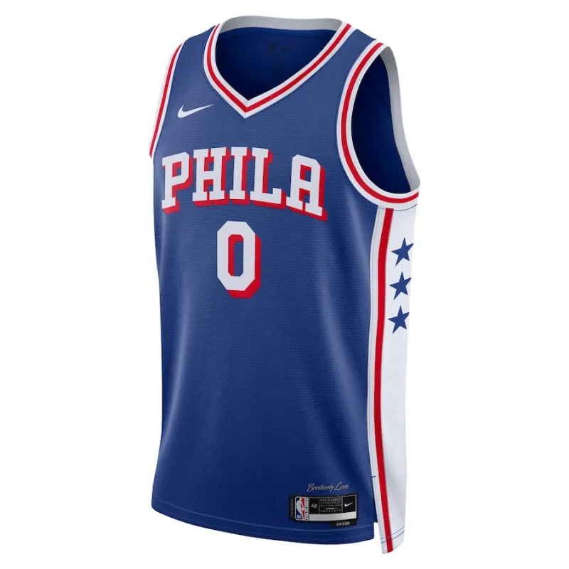 Tyrese Maxey Philadelphia 76ers Unisex Swingman-Jersey - Icon Edition - Königblau