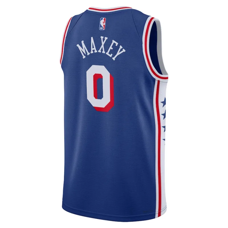 Tyrese Maxey Philadelphia 76ers Unisex Swingman-Jersey - Icon Edition - Königblau