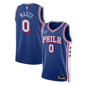 Tyrese Maxey Philadelphia 76ers Unisex Swingman-Jersey - Icon Edition - Königblau
