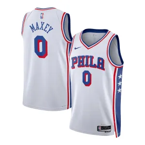 Tyrese Maxey Philadelphia 76ers Unisex Swingman-Jersey - Association Edition - Weiß