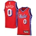 Tyrese Maxey Philadelphia 76ers Jordan Brand Jugend Swingman-Jersey - Statement Edition - Rot