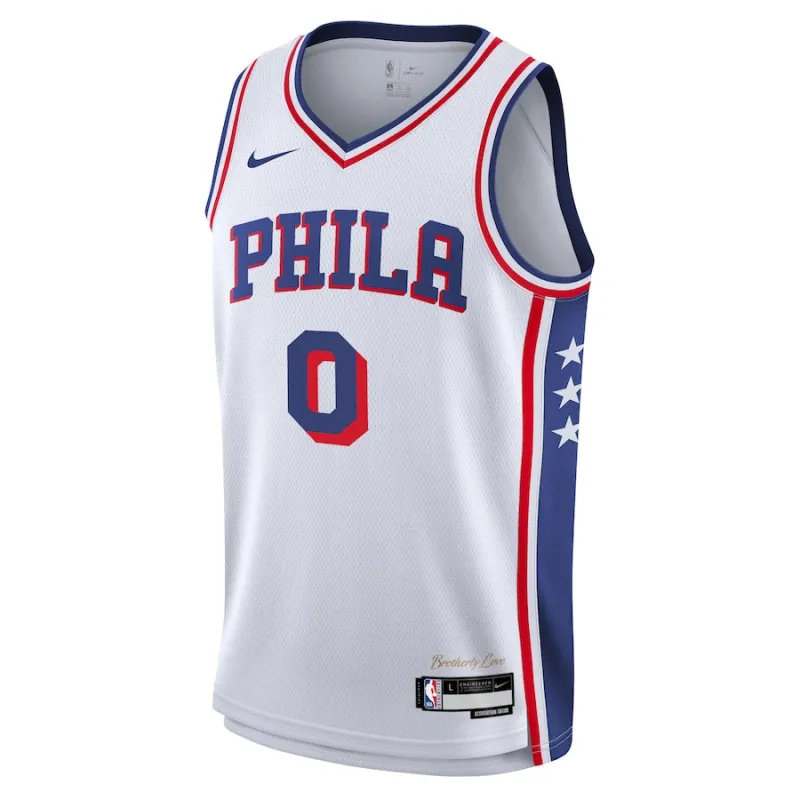 Tyrese Maxey Philadelphia 76ers Youth Association Swingman Jersey - White