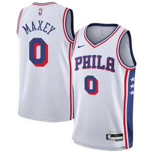 Tyrese Maxey Philadelphia 76ers Jugend Association Swingman-Jersey - Weiß