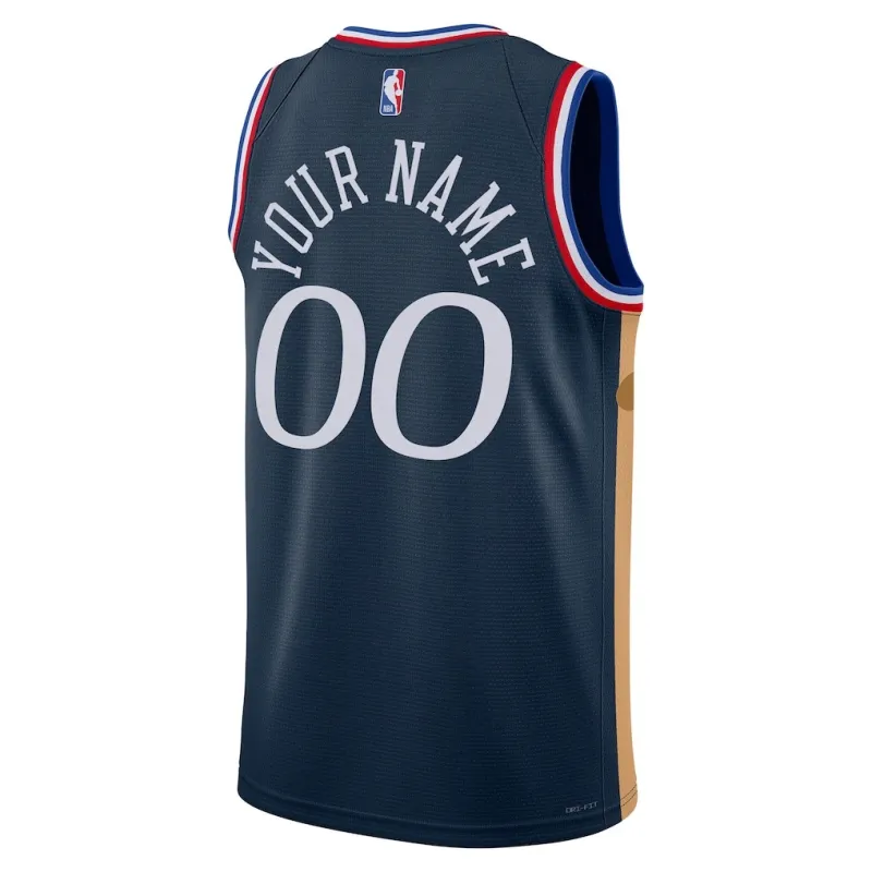 Philadelphia 76ers 2025/26 Swingman City-Edition Unisex-Trikot - Blau