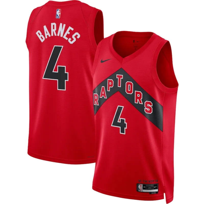 Scottie Barnes Toronto Raptors Unisex Swingman-Jersey - Icon Edition - Rot