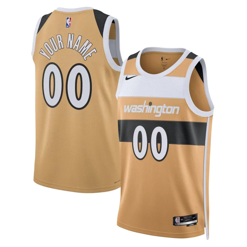 Washington Wizards 2025/26 Swingman Unisex Trikot - Stadtedition - Gold