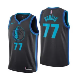 Luka Doncic, Dallas Mavericks City Edition Schwarz