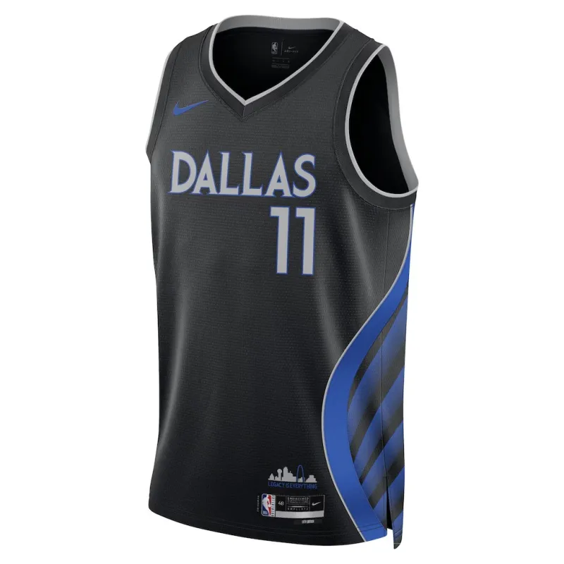 Dallas Mavericks Kyrie Irving 2025/26 Maglia Unisex - Edizione Città - Nero