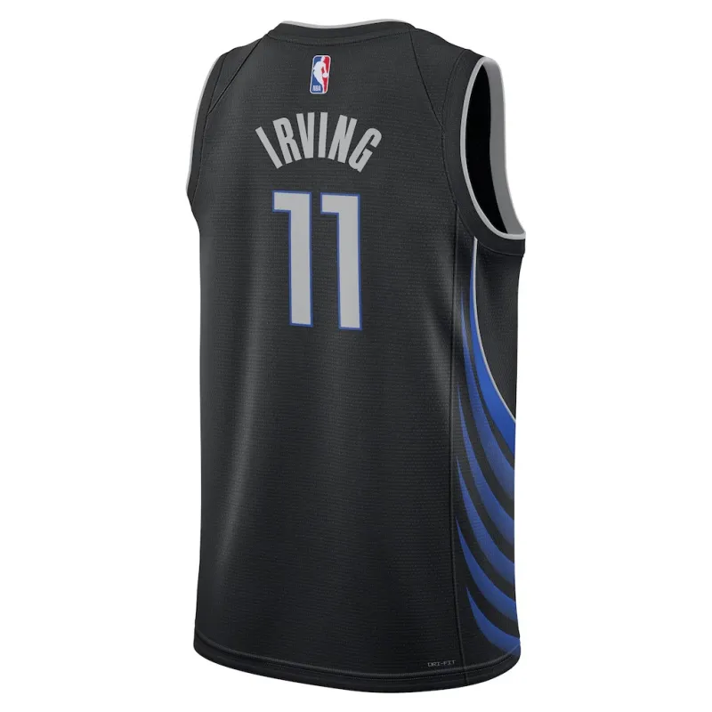 Dallas Mavericks Kyrie Irving 2025/26 Maglia Unisex - Edizione Città - Nero