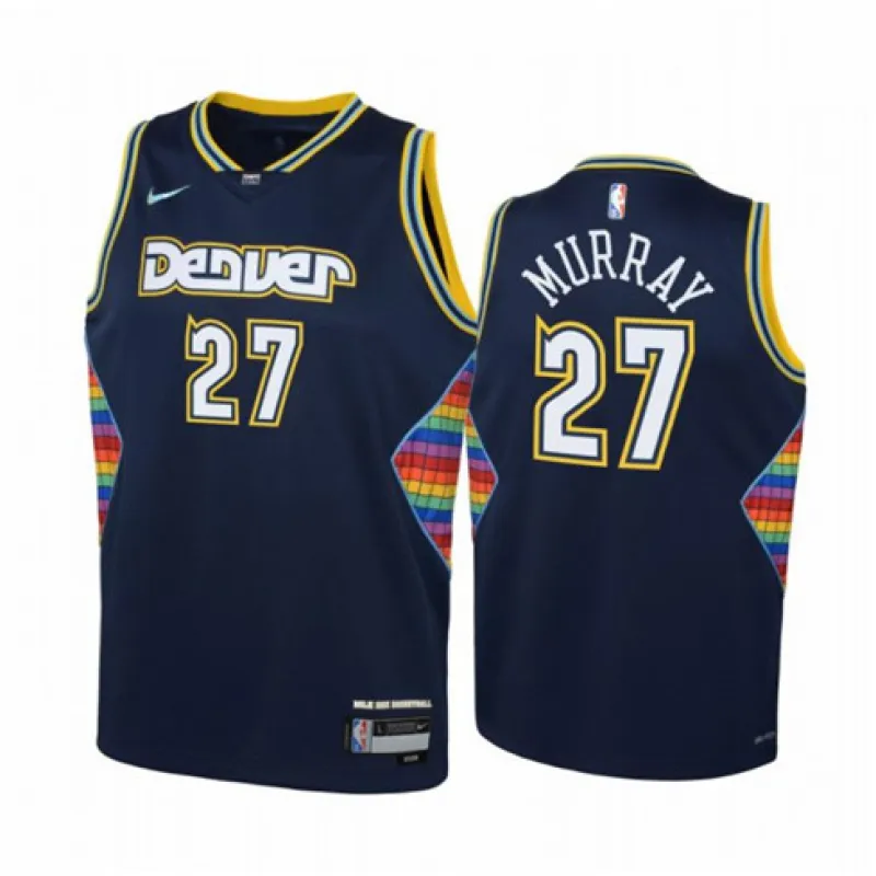 Jamal Murray, Denver Nuggets, City - Edition 2021/22, dunkelblau