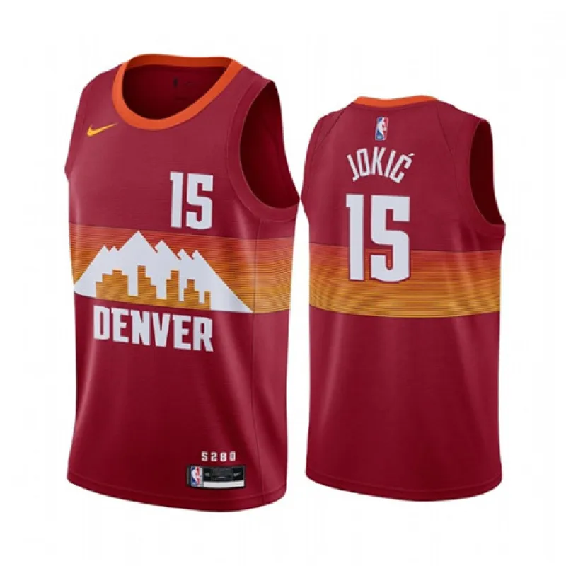 Nikola Jokic, Denver Nuggets, 2020/21 City Edition, Red