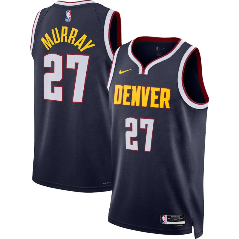 Jamal Murray Denver Nuggets, Edición de Ícono, Azul Marino