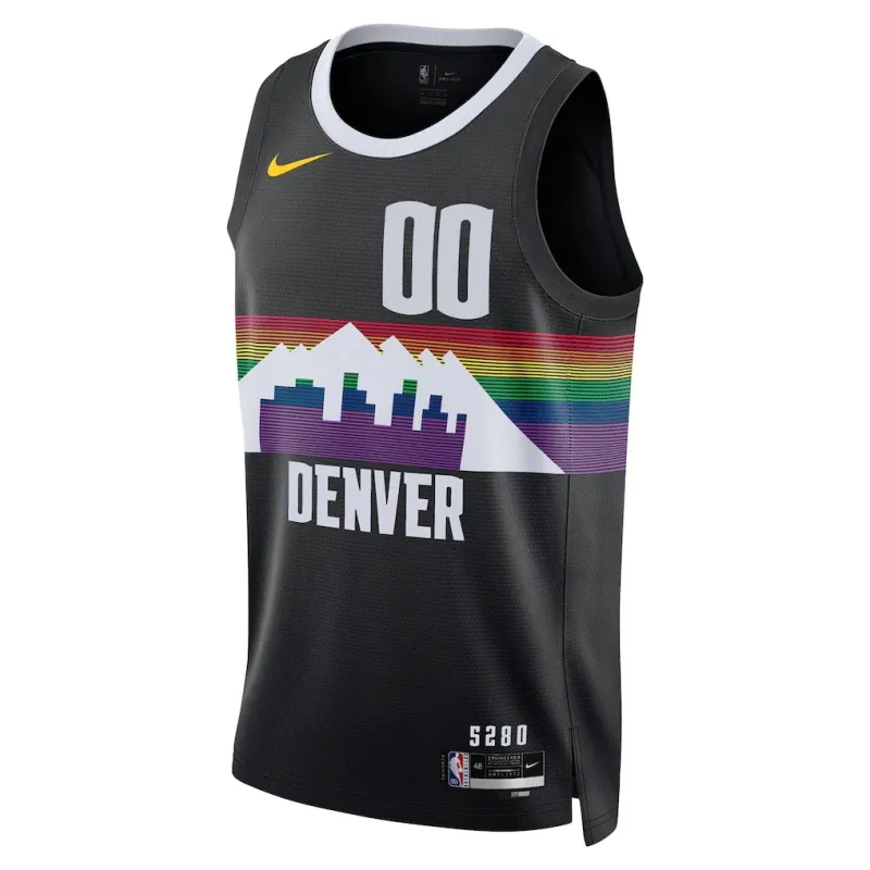 Denver Nuggets 2025/26 Maglia Swingman Unisex - Edizione Città - Nero