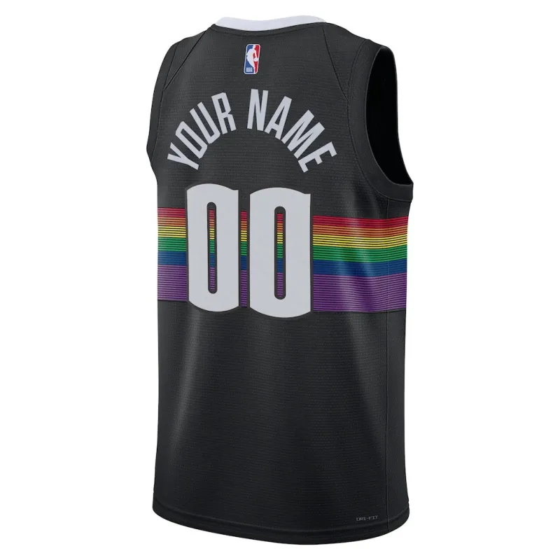 Denver Nuggets 2025/26 Maglia Swingman Unisex - Edizione Città - Nero