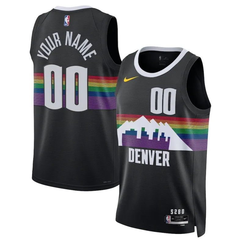Denver Nuggets 2025/26 Maglia Swingman Unisex - Edizione Città - Nero