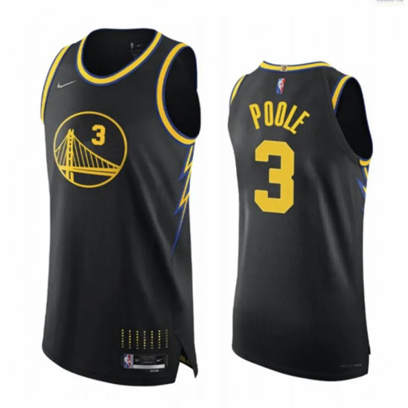 Jordan Poole, Golden State Warriors, Edición Ciudad 2021/22, Negro