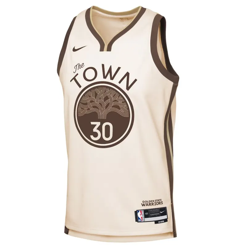 GSW Curry 2025/26 Swingman City Edition Jersey Cream