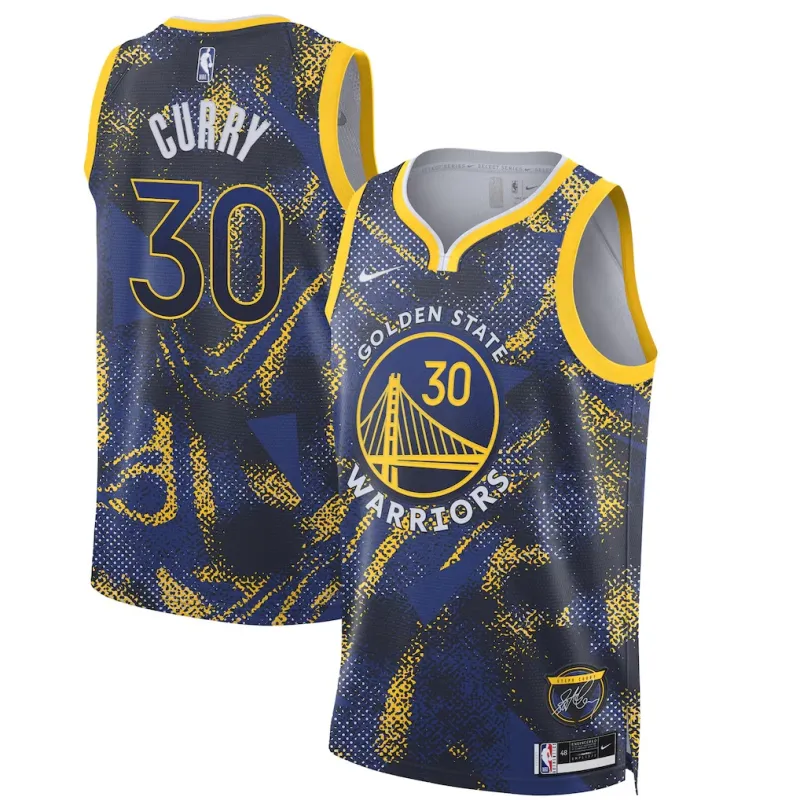 Golden State Warriors Stephen Curry 2025/26 Maglia Unisex Edizione Icona - Blu
