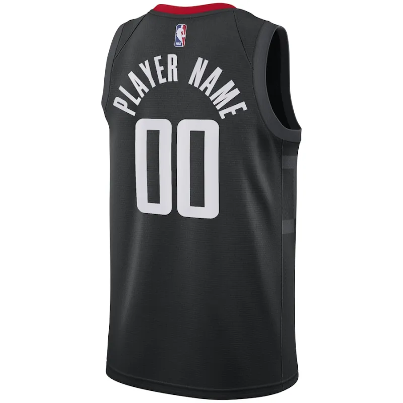 Houston Rockets, Custom Jersey, Statement Edition, Black