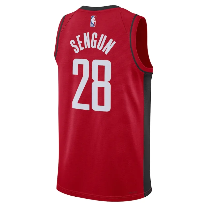 Alperen Sengun, Houston Rockets, Maillot Unisexe, Édition Icone, Rouge
