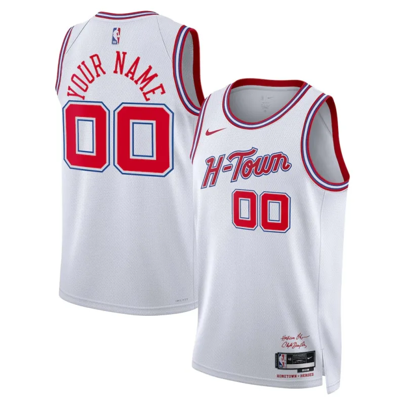 Houston Rockets 2025/26 Maglia Unisex Edizione Città - Bianco