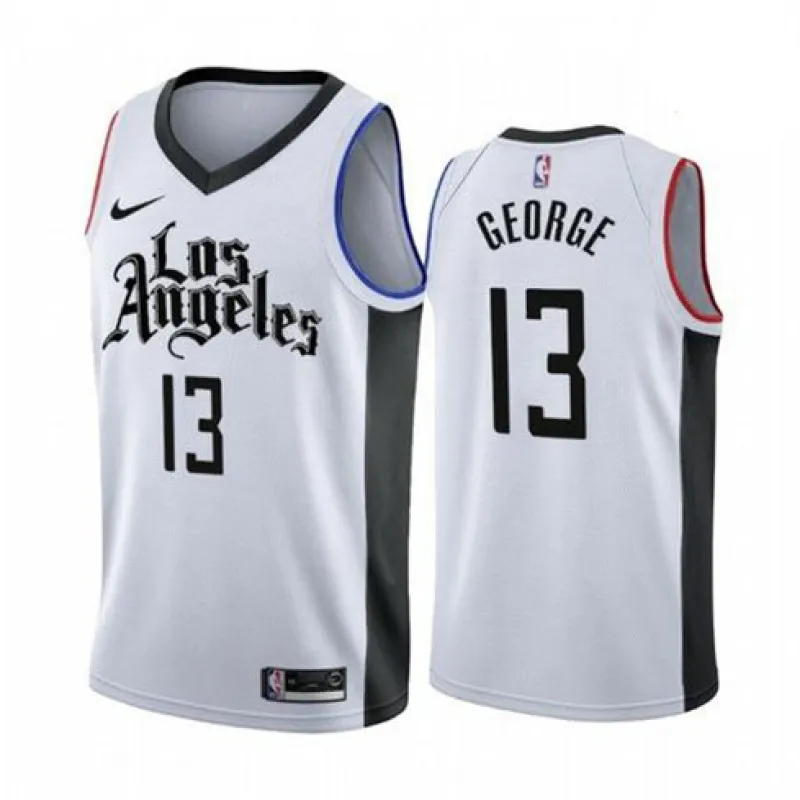 Maglia Paul George Clippers City Edition Bianca 2019-20