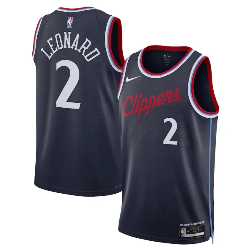 Kawhi Leonard, Los Angeles Clippers 2024/25 Edición Ícono, Azul Marino