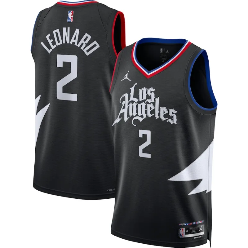 LA Clippers Kawhi Leonard Statement Edition Jersey Black