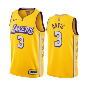 Anthony Davis, Los Angeles Lakers, 2019/20, City Edition, Yellow