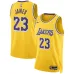 Los Angeles Lakers LeBron James Maillot Swingman - Édition Icône - Jaune