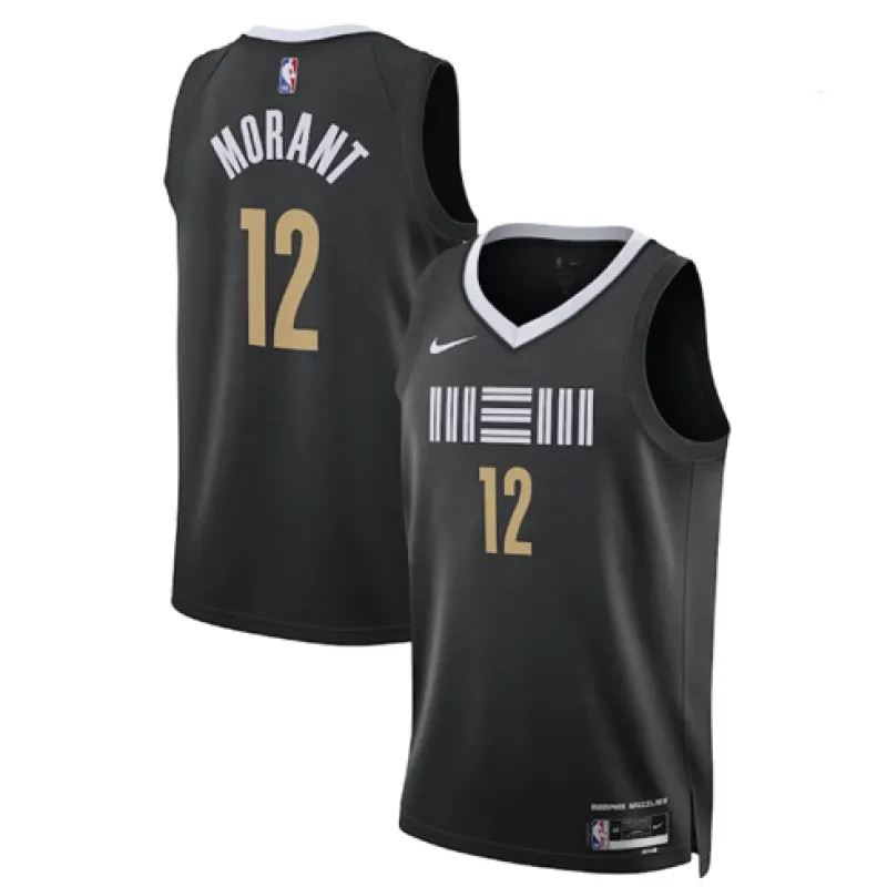 Ja Morant. Memphis Grizzlies. City 2023/24. Schwarz