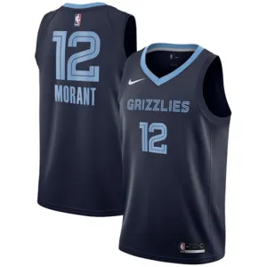Ja Morant. Memphis Grizzlies. Dunkelblau