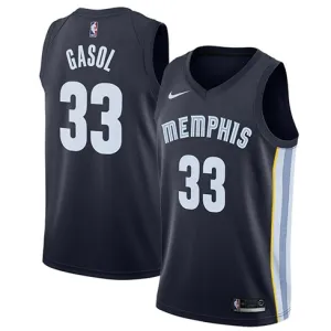 Marc Gasol. Memphis Grizzlies. Icon. Dunkelblau