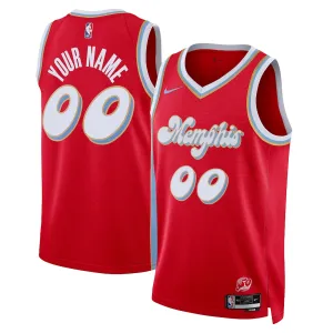 Memphis Grizzlies 2024/25 Custom, City Edition, Red