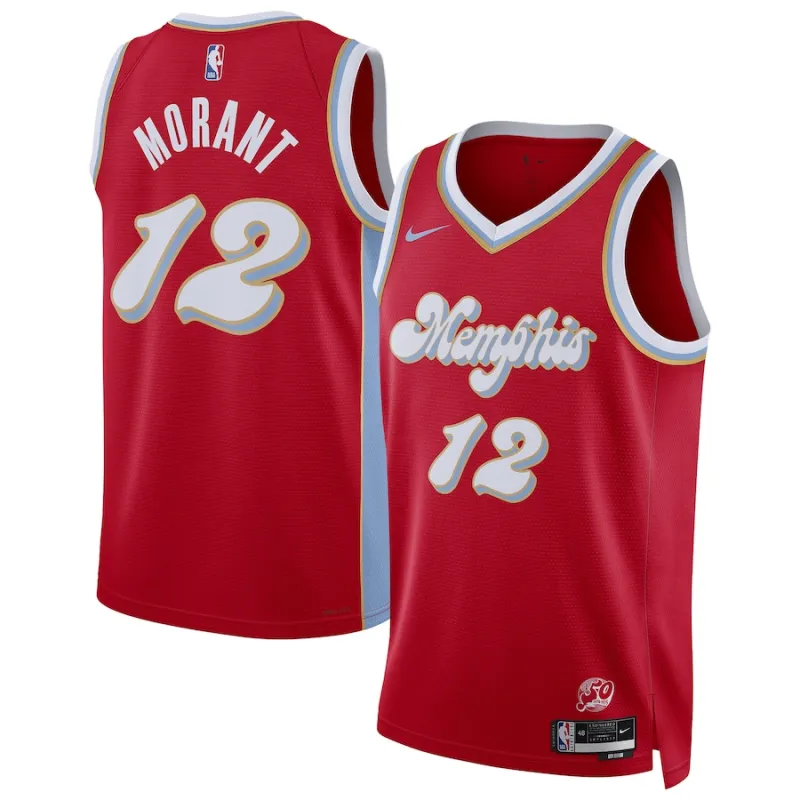 Ja Morant, Memphis Grizzlies, City Edition, Red