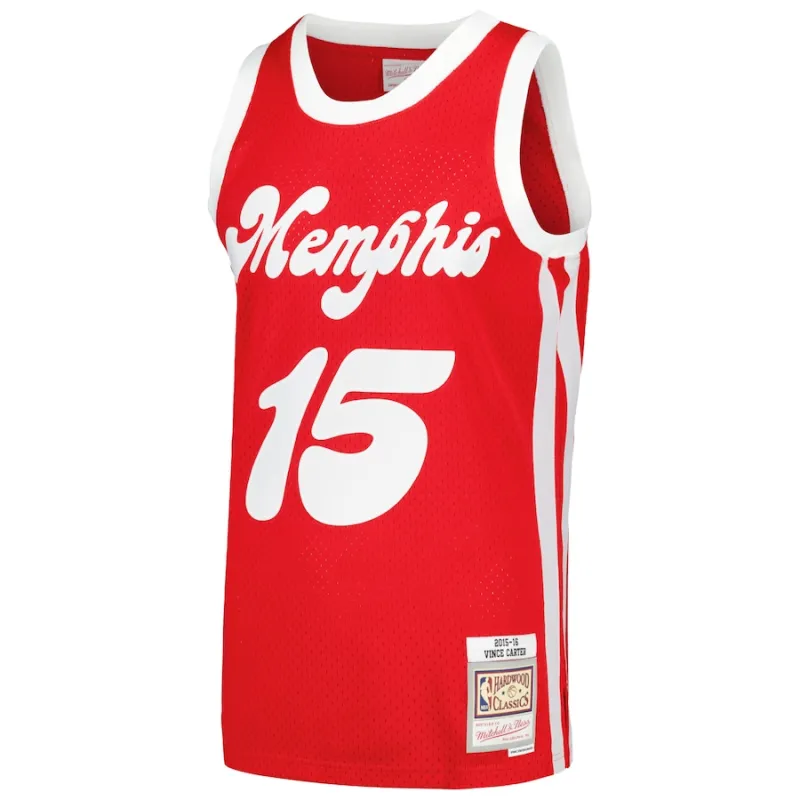 Vince Carter Memphis Grizzlies 2015/16 Classic Edition Jersey – Red, Size S