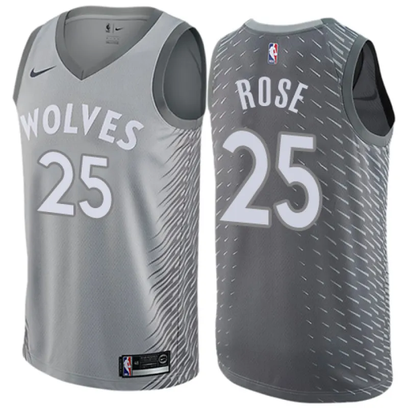 Derrick Rose, Minnesota Timberwolves, City Edition, Grau