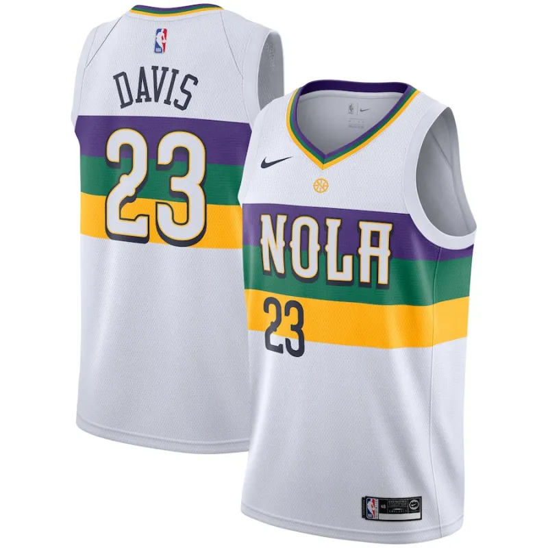Anthony Davis. New Orleans Pelicans. Edizione della città 2018/19. Bianco