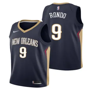 Rajon Rondo. New Orleans Pelicans. Dark Blue