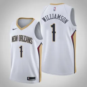 Zion Williamson. New Orleans Pelicans. 2018/19 Association Edition. White