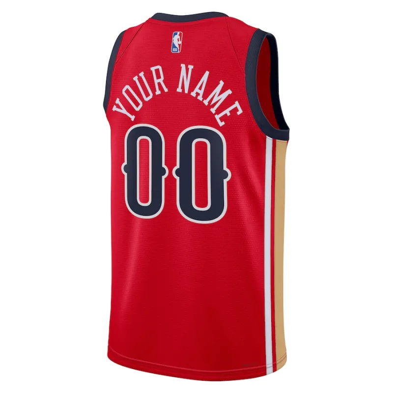 New Orleans Pelicans, Camiseta personalizada, Edición Statement, Rojo