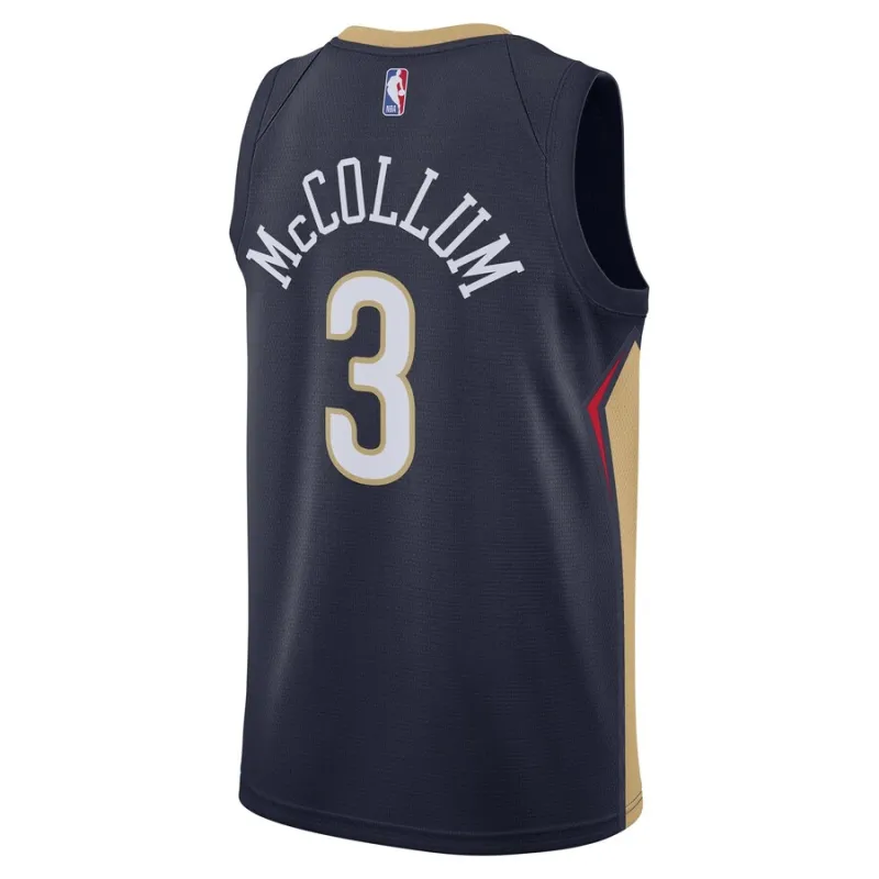 CJ McCollum, New Orleans Pelicans, Edición de Ícono, Azul Marino