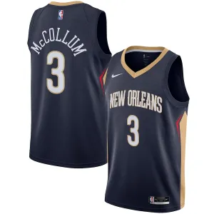 CJ McCollum, New Orleans Pelicans, Icon Edition, Navy Blue