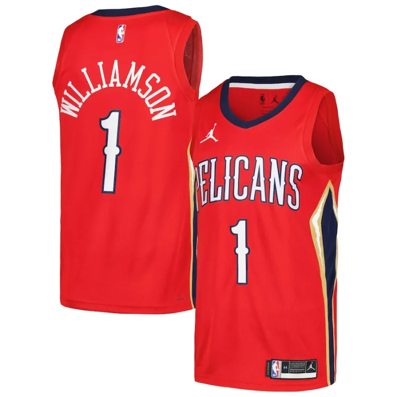 Zion Williamson, New Orleans Pelicans, Statement Edition, Red