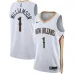 Zion Williamson, New Orleans Pelicans, Édition Association, Blanc