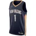 Zion Williamson, New Orleans Pelicans, Edición Icóno, Azul Marino