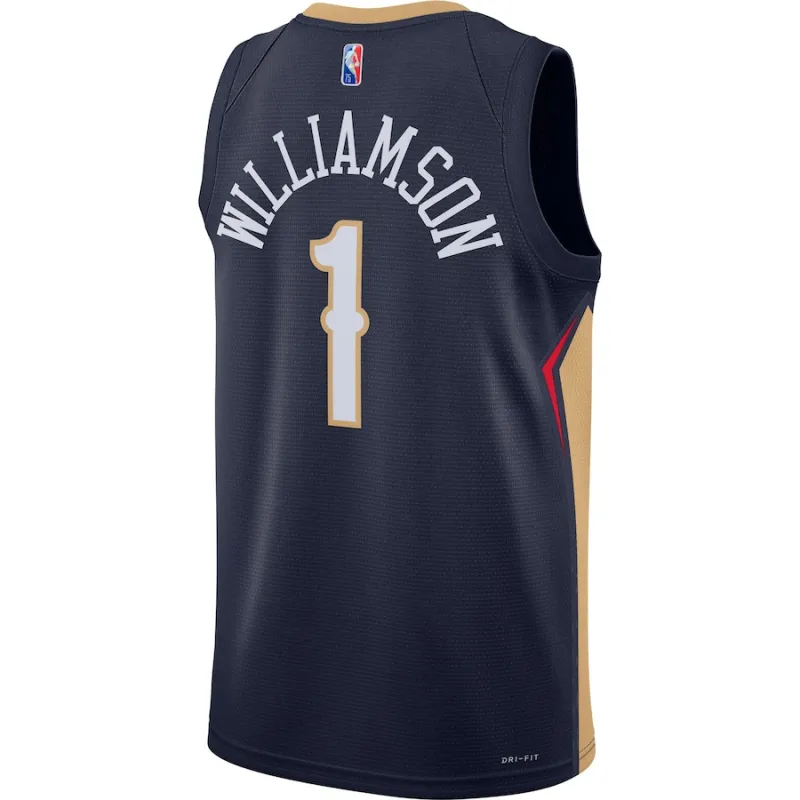 Zion Williamson, New Orleans Pelicans, Edición Icóno, Azul Marino