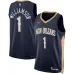 Zion Williamson, New Orleans Pelicans, Edición Icóno, Azul Marino