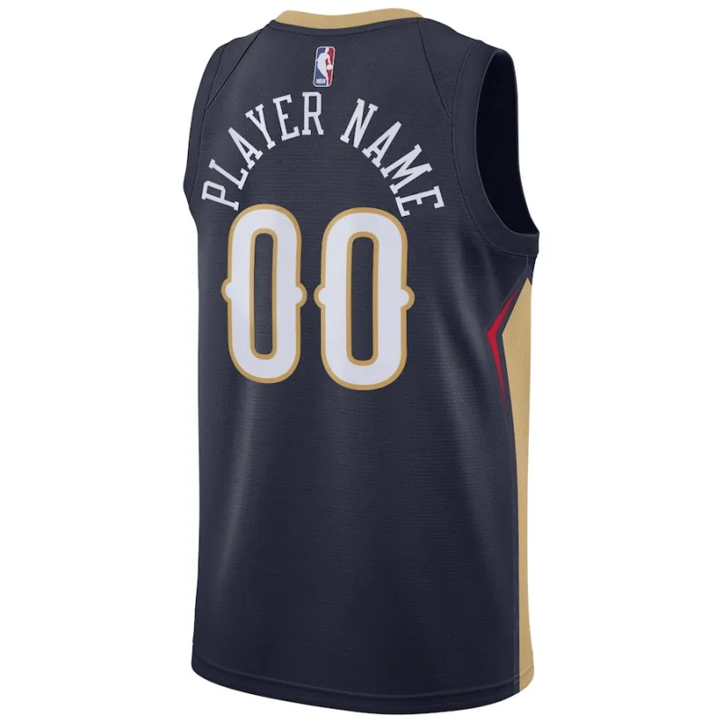 Zion Williamson, New Orleans Pelicans, Jersey personalizado, Edición Icónica, Azul marino