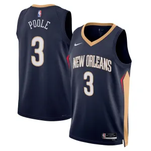 New Orleans Pelicans Jordan Poole Swingman Jersey - Icon Edition - Navy Blue